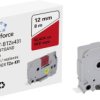 Taśma do nadruku Renkforce RF-LT-BTZe431 zamiennik Zamiennik Brother TZe-431 12 mm Kolor taśmy: czerwony Kolor nadruku: