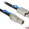 kabel SAS Delock 83734, [1x złącze męskie mini-SAS (SFF-8844) - 1x złącze męskie mini-SAS (SFF-8088)]