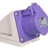 Gniazdo Stałe 32A 2P 24V Fioletowe Ip44 172V