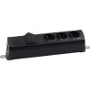 Listwa zasilająca Simon 480 z 3x250V i 2xRJ45, czarna