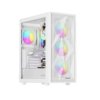Obudowa komputerowa DIAXID 605 ARGB MIDI TOWER Z OKNEM USB-C biała NPC-2173