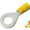 Końcówki kablowa oczkowa izolowana 6 mm2 miedziana żółta 100szt. GF-M 6 GPH