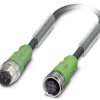 Kabel do czujników/elementów wykonawczych Phoenix Contact SAC-4P-M12MS/ 0,6-150/M12FS 1546589, złącze żeńskie M12, prost