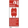 Worksafe SS53P10 Safety Sign Fire Blanket - Rigid Plastic - PK10