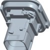 TE Connectivity 1-1703808-1 Obudowa złącza pin żeńskiego na PCB HDSCS, MCP, automotive, piny: 4, 1 szt.