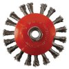 TWIST WIRE BEVEL BRUSH,100MM DIA M14X2MM