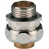 Hose screw fitting, M25, brass, nickel-plated, IP40, silver, (L) 41 mm, 15010327025