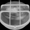 20300031 Ceiling light fixture, with protective cage, round, white