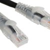 Kabel kategorii 6, Czarny, Wtyk RJ45/męski RJ45dł.: 2m, mat. koszulki: LSZH