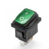 8A 250V Waterproof IP65 Illuminated ON-OFF Rocker Switch, Green KCD1-101