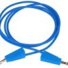 KAB64.71 Przewód pomiarowy 2xbanan z gniazdem - niebieski długość: 1m