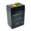 Multipower Mp5-6 Vrla Agm Battery 6V 5Ah 70X106X47mm 4.8mm Blade Terminal