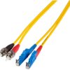 Duplex-jumper, E2000 to ST, 2 m, OS2, singlemode 9/125 µm, O0909.2