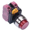 YW4L-A2E02Q4R Red 24V illuminated 22mm Metal Bezel Maintained Push Button Switch 2NC IP65 IDEC