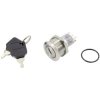 TruComponents 783062 Key Switch, Panel Mount, 2x Off/On/On, IP40