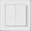 RFWS20WT Wall switch, RF, 2 buttons