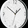 90150001 WOW wall clock, white