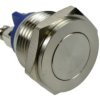 Przełącznik; przyciskowy; GQ16PF-10/S; OFF-(ON); 1 tor; bez podświetlenia; monostabilny; na panel; 2A; 36V DC; 16mm; IP65; Onpow