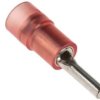 Końcówka pinowa, Cyna, 1.9mm średnica, 9mm długość, Czerwony, 16AWG - 22AWG Bez osłony