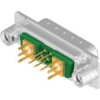 D-Sub socket, 5 pole, 5W1, equipped, straight, solder pin, 3005W1SAR76A50X