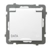 AS ANTYBAKTERYJNY Gniazdo hermetyczne z uziemieniem DATA IP-44 wieczko w kolorze wyrobu produkt zawiera szkło fosforanowo-srebro