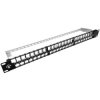Patch panel RACK 19 kat.5e 48p UTP z półką 1U czarny Alantec