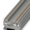 Through terminal block, push-in connection, 0.14-1.5 mm², 3 pole, 17.5 A, 6 kV, gray, 3208155