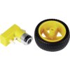 Joy-it Gear motor 90° angle yellow/black compatible with Arduino & Raspberry Pi