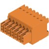 Socket header, 14 pole, pitch 3.5 mm, straight, orange, 1277330000