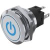 EAO 82-6151.2A24.B002 22mm Illum PB Symbol-Standby Solder Maint Blue 24VDC LED