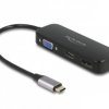 Delock USB-C adapter [1x złącze męskie USB-C - 1x złącze żeńskie VGA, złącze żeńskie HDMI, złącze żeńskie DisplayPort] 6