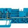 Through terminal block, spring balancer connection, 0.5-4.0 mm², 3 pole, 24 A, 6 kV, blue, 1304720000
