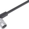 Sensor actuator cable, M9-cable socket, angled to open end, 8 pole, 2 m, PUR, black, 1 A, 79 1462 272 08