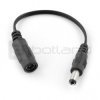 Przedłużacz gniazdo DC 5,5/2,5mm - wtyk DC 2,5/5,5mm