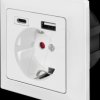 PA0262 Flush-fitted outlet with 2 USB charging sockets