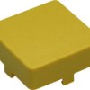 Aperture, square, (L x W x H) 14 x 14 x 5.5 mm, yellow, for short-stroke pushbutton, 5.46.681.001/0409