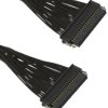 Samtec Wire to Board Cable Assemblies 20 SFSD Żeńskie 275 V ac SFSD Tiger Eye 250 mm 40 Czarny Żeńskie SFSD Tiger Eye
