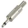 TruComponents 202675 3.5 mm audio jack Plug, straight,Pins:2 Mono Silver