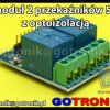 Moduł 2 przekaźników 5V z optoizolacją