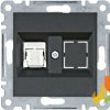 LUMINA Gniazdo komputerowe RJ45 kat.5e FTP czarne WL2133 HAGER