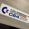 Bumper sticker Windows 11 vs C64