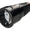 Gniazdo przenośne gumowe 16A 2P+Z 230V SCHUKO VDE IP20 TAURUS2 2510-sr