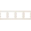 ASFORA Ramka poczwórna pozioma kremowa EPH5800423