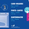 4826 ID card holder, 54 x 85 mm, with clip, 25 pieces