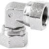 Hydrauliczne kolanko gwintowane, Stal, Powlekane cynkiem, G 1/2 żeńskie - G 1/2 żeńskie, 199 bar
