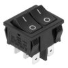 PRZELACZNIK PODWOJNY 0-1 6A CZARNY