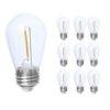 Żarówka Led E27 1W Akcentowa Plastik Do Girland Art Ip65 10Pack