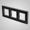 TouchMe Ramka potrójna aluminium czarna TM617B