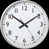 CLWA016PC38AL Wall clock, diameter: 380 mm, plastic, silver/white