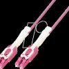 61555D-PB-5,0M4 Fiber optic patch cable Uniboot, OM4, MM, LC - LC, heather viole